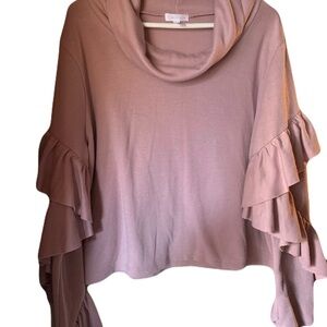 LEITH Romantic Cottagecore Cowl Neck Top – XL-Cozycore-Soft girl-Barbiecore